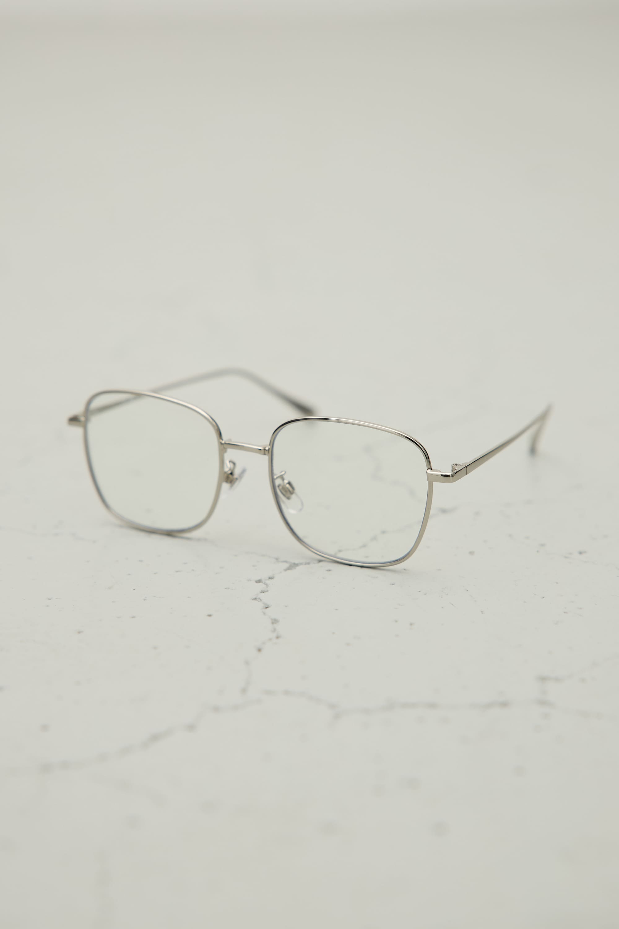 【noeyedia】メタルフレームクリアアイウエア SLV FREE