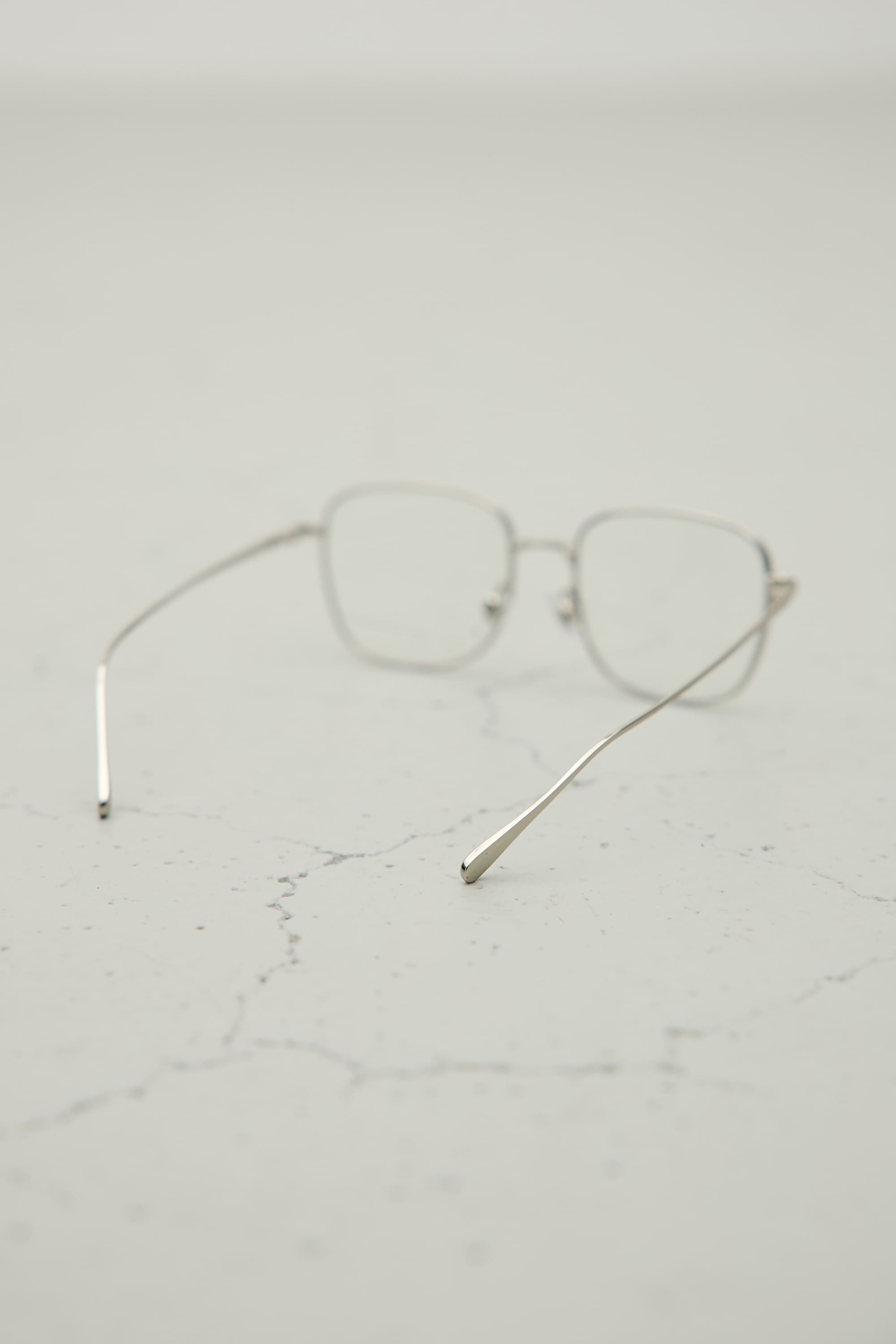 【noeyedia】メタルフレームクリアアイウエア SLV FREE