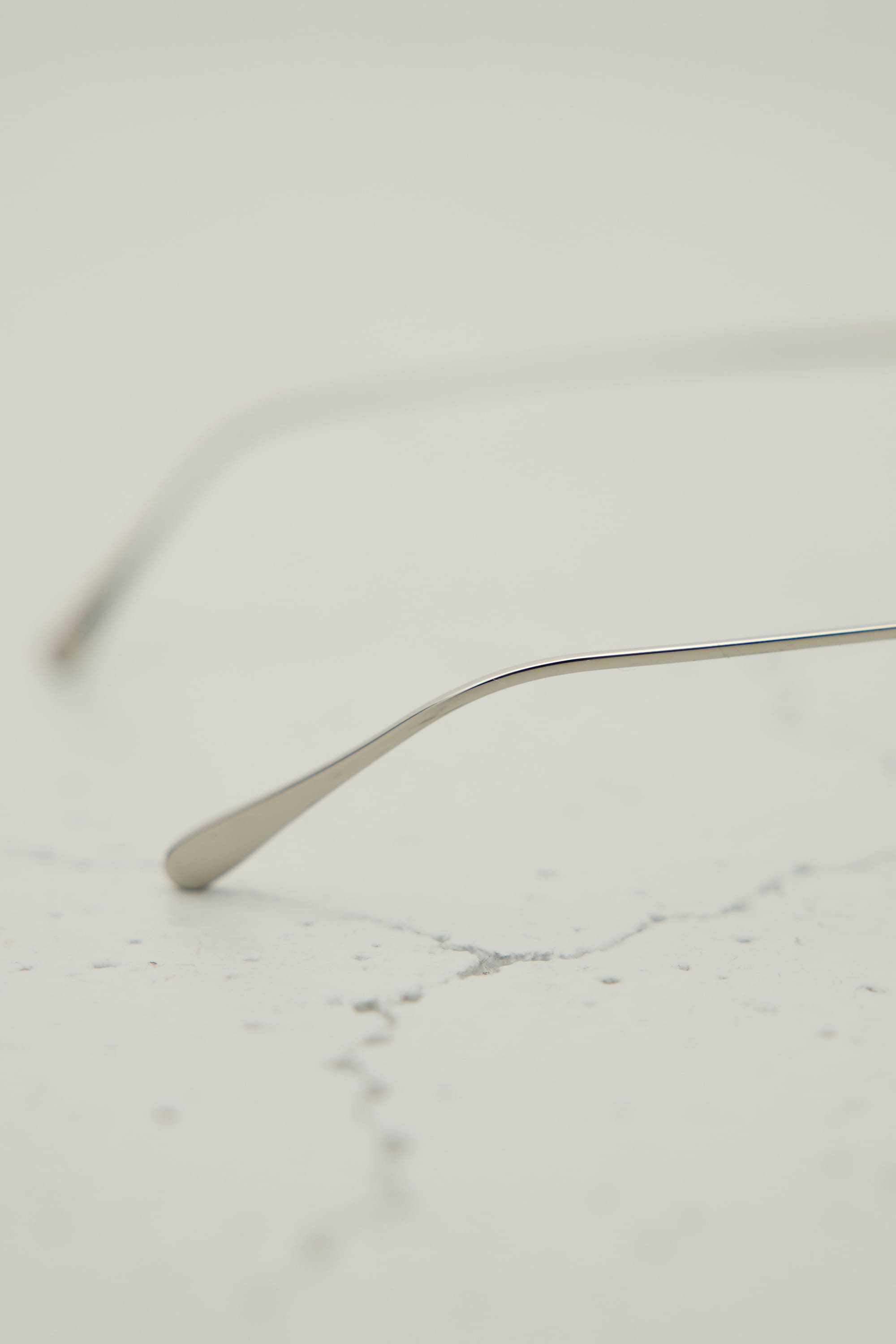 【noeyedia】メタルフレームクリアアイウエア SLV FREE