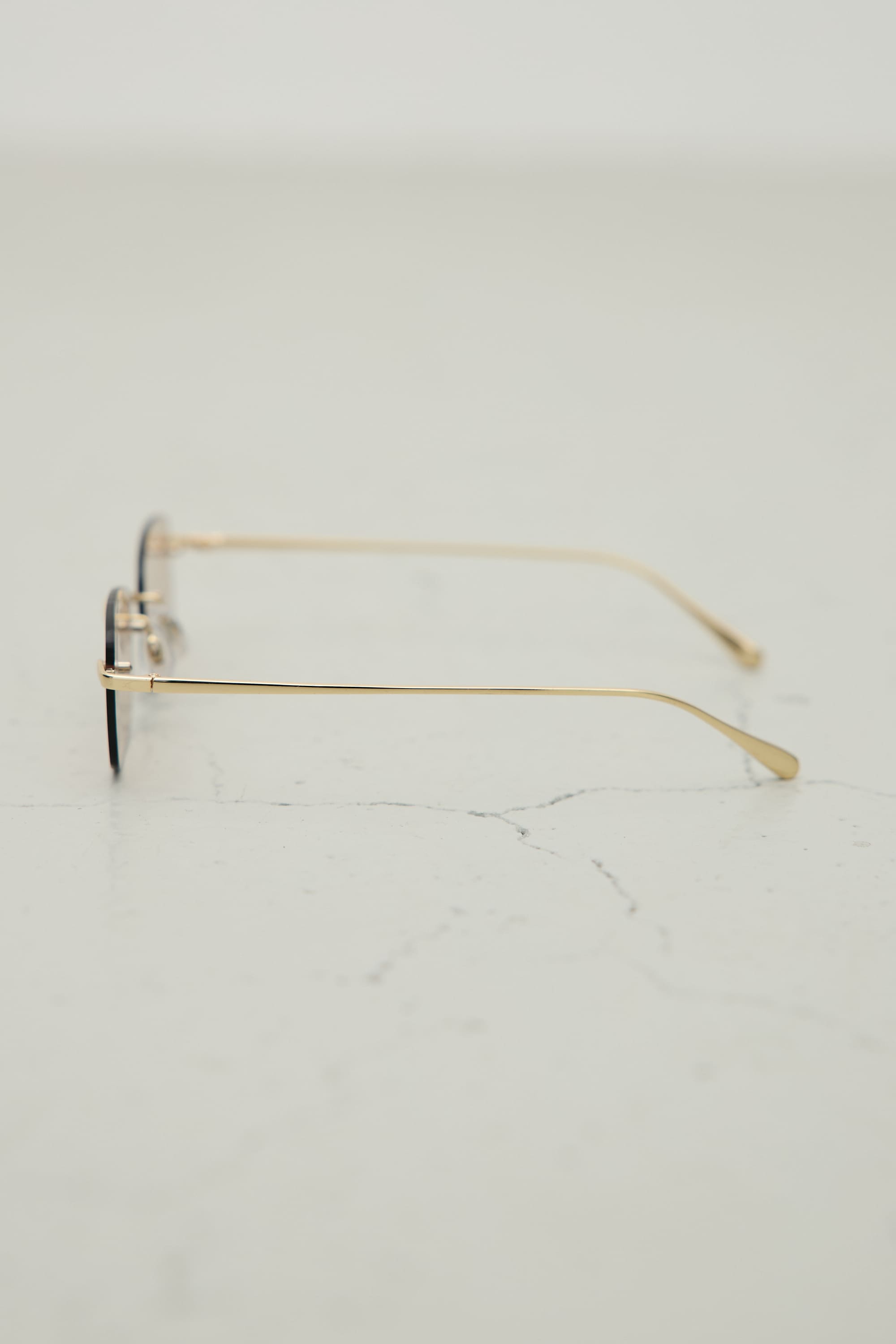 【noeyedia】リムレススクエアアイウエア L/BRN FREE