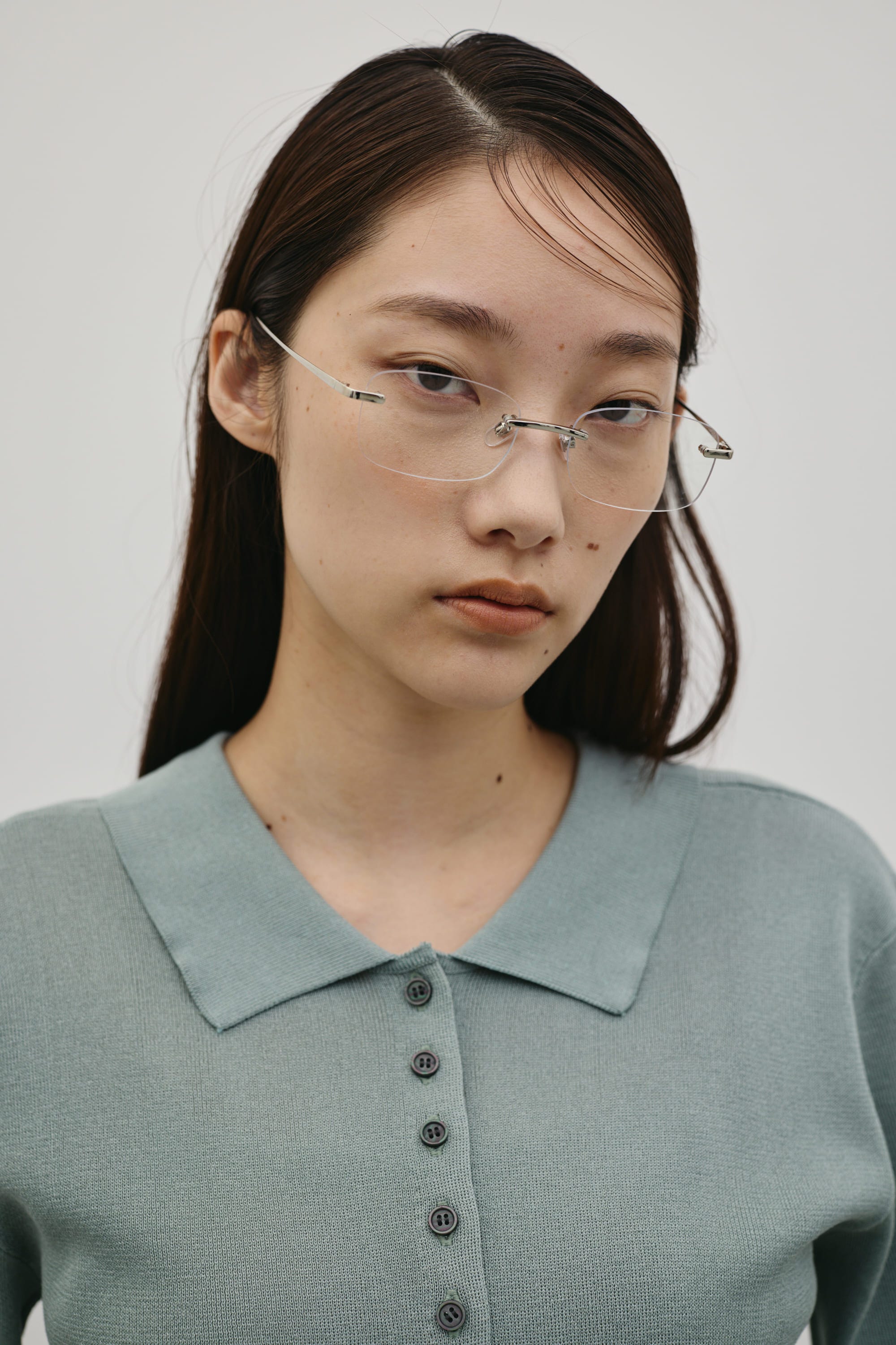 【noeyedia】リムレススクエアアイウエア SLV FREE