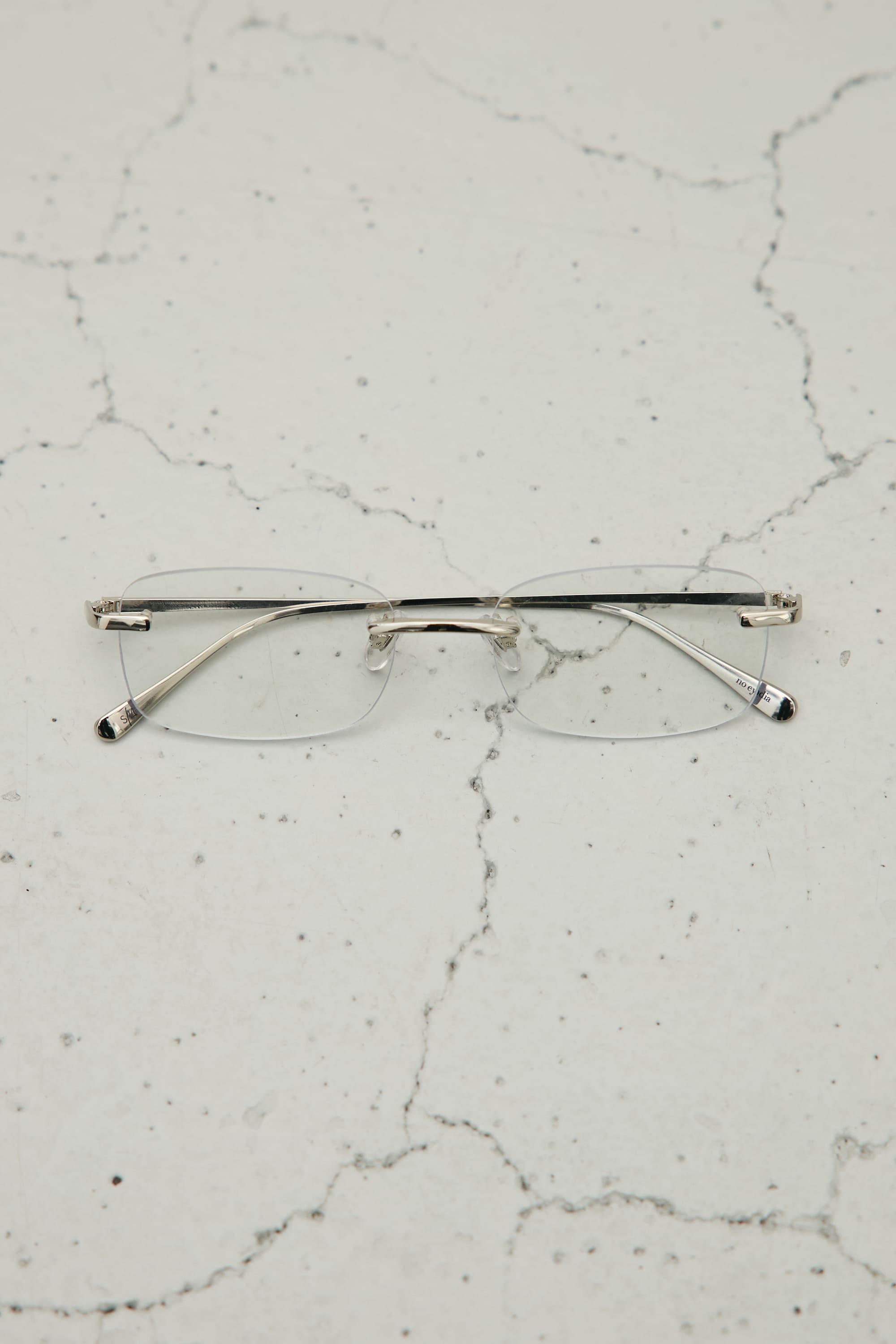 【noeyedia】リムレススクエアアイウエア SLV FREE