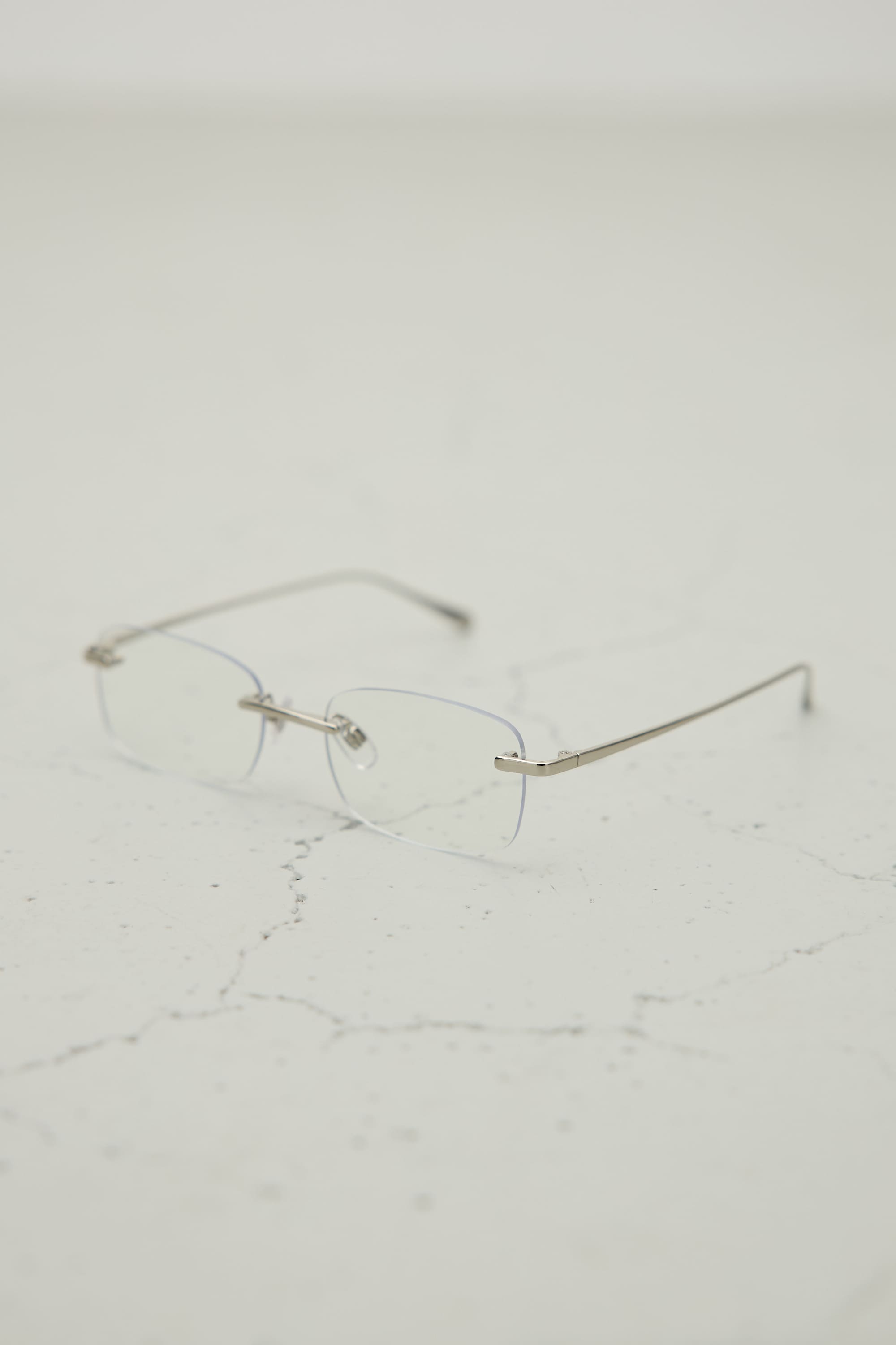 【noeyedia】リムレススクエアアイウエア SLV FREE