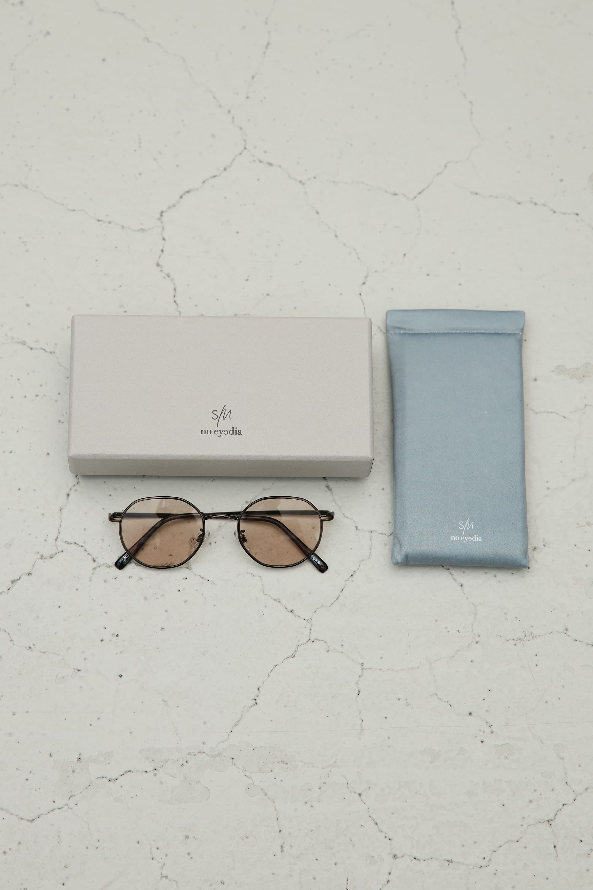 【noeyedia】メタルフレームアイウエア BRN FREE