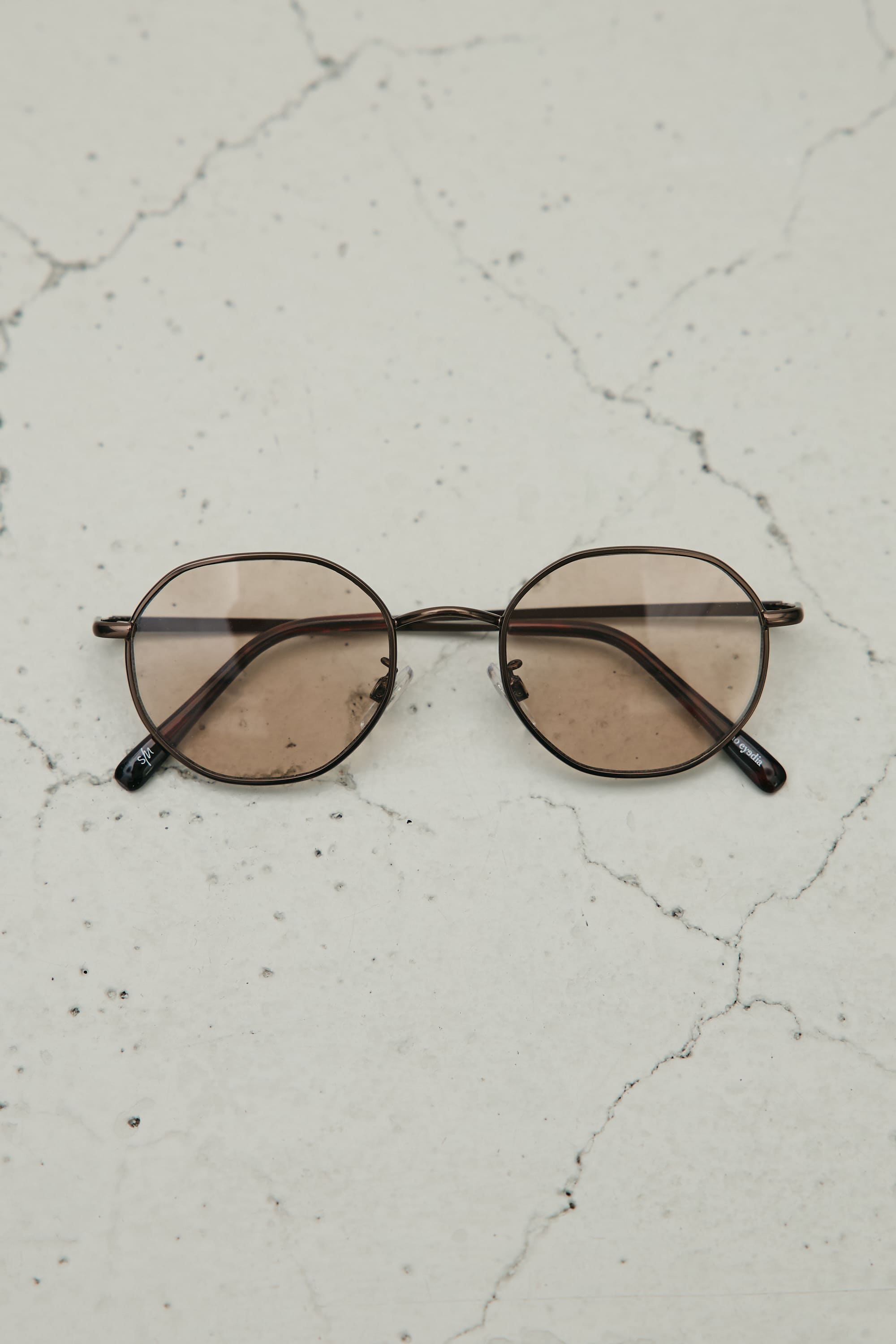 【noeyedia】メタルフレームアイウエア BRN FREE