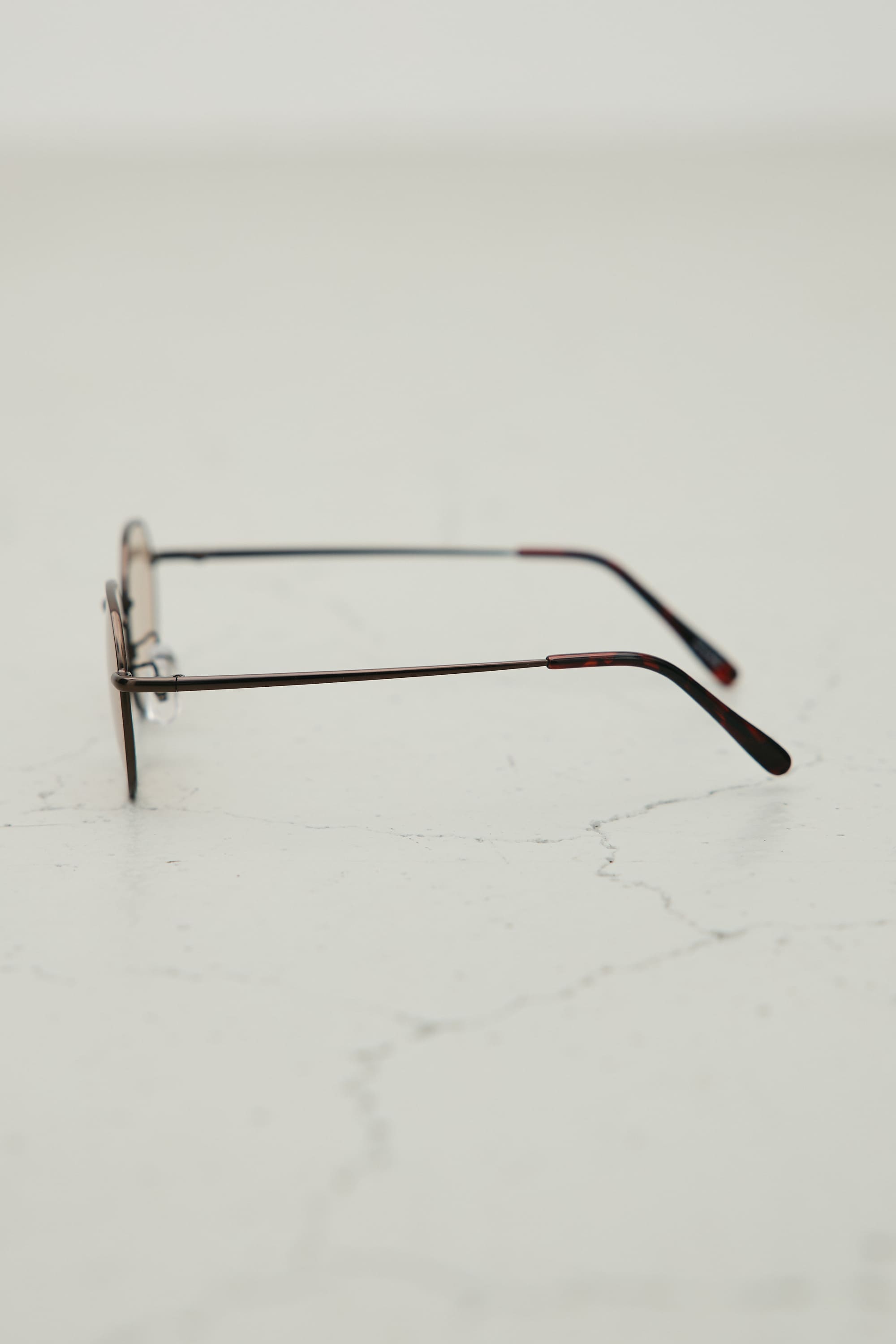 【noeyedia】メタルフレームアイウエア BRN FREE