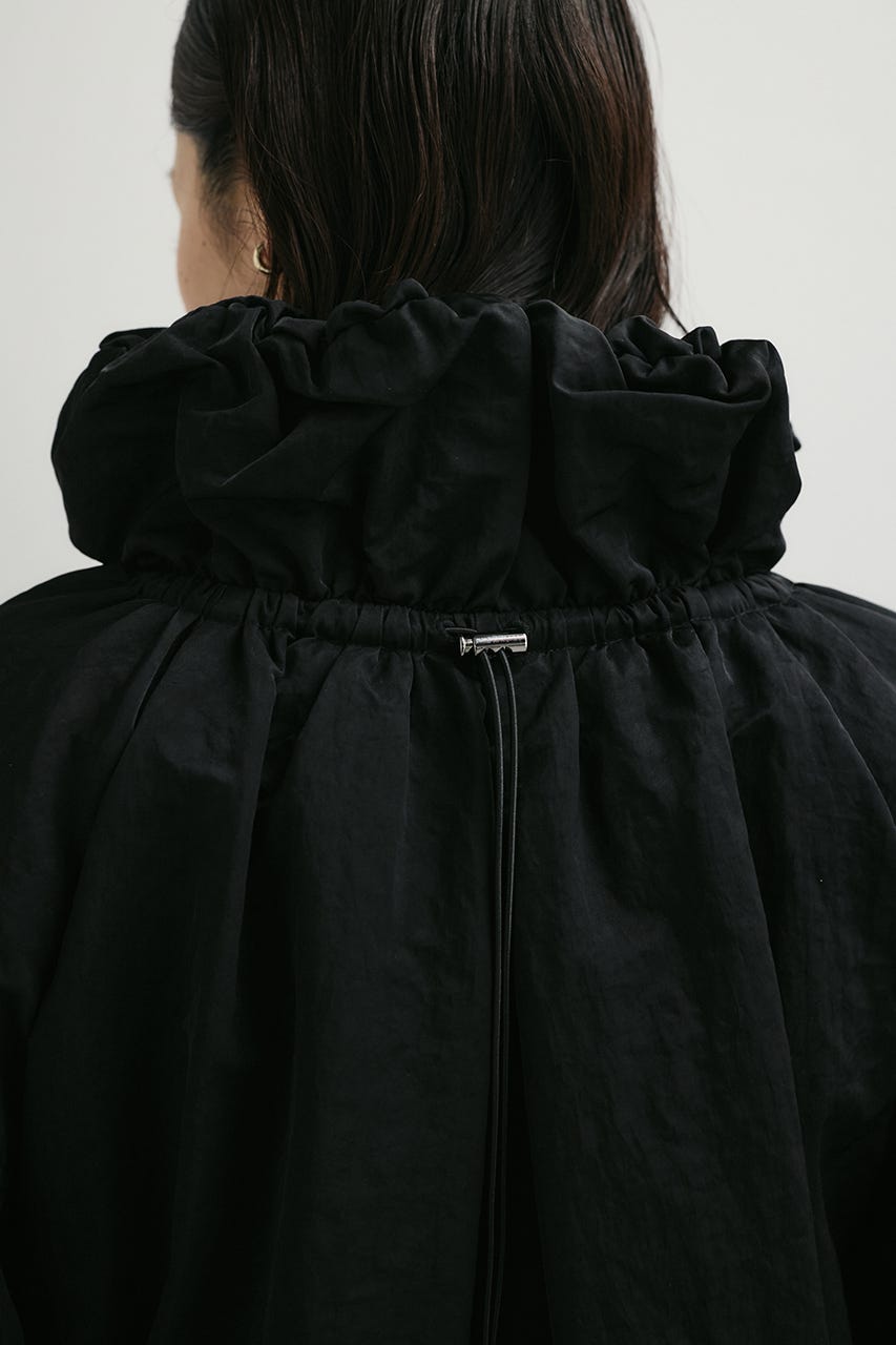 ギャザーネックブルゾン BLK FREE