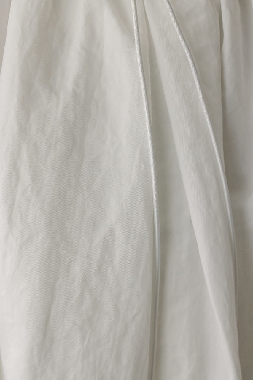 ギャザーネックブルゾン WHT FREE