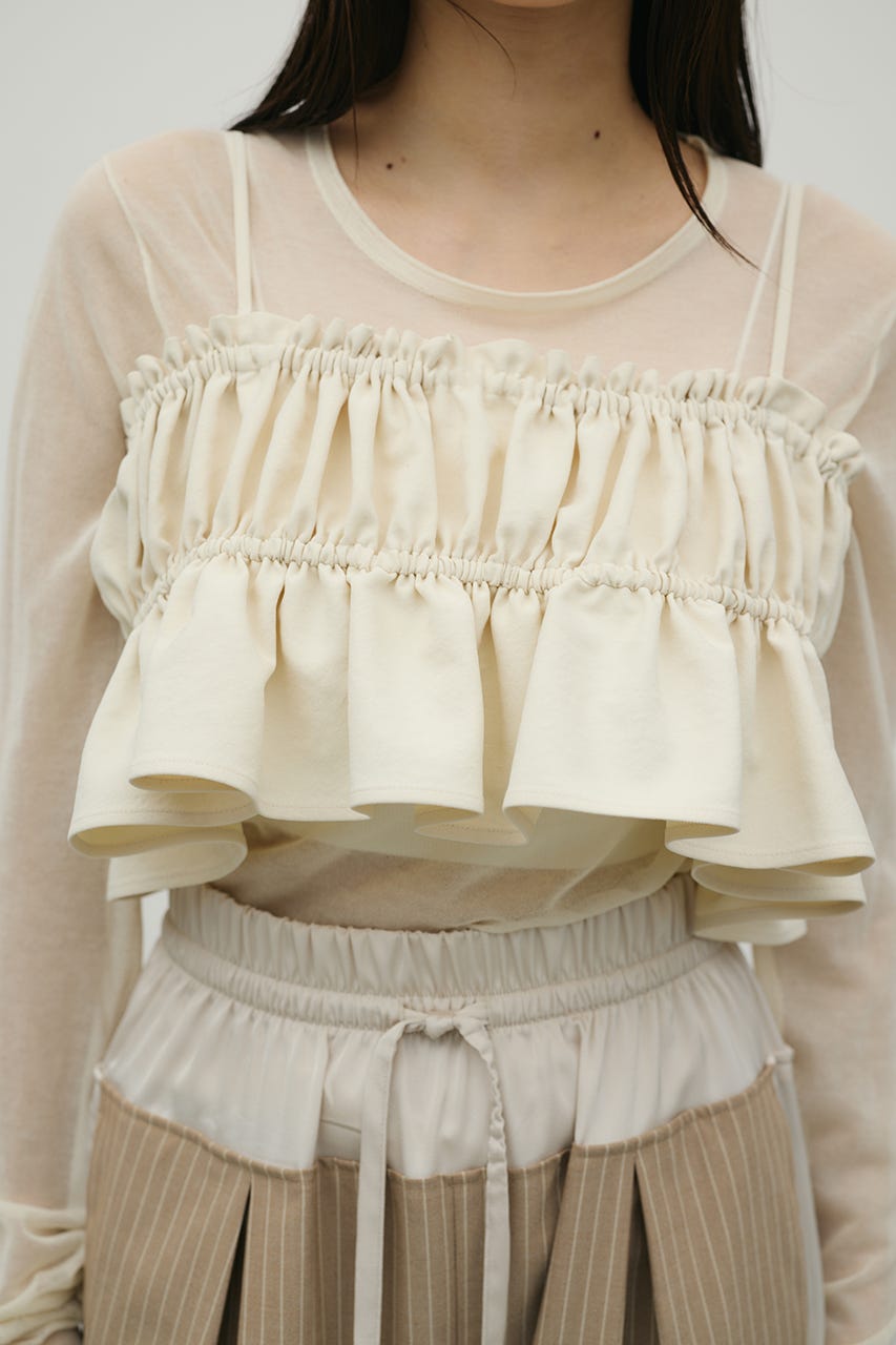 ハイラインフリルビスチェ IVOY FREE