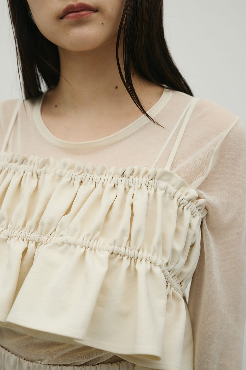 ハイラインフリルビスチェ IVOY FREE