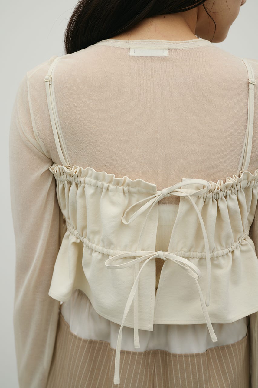 ハイラインフリルビスチェ IVOY FREE