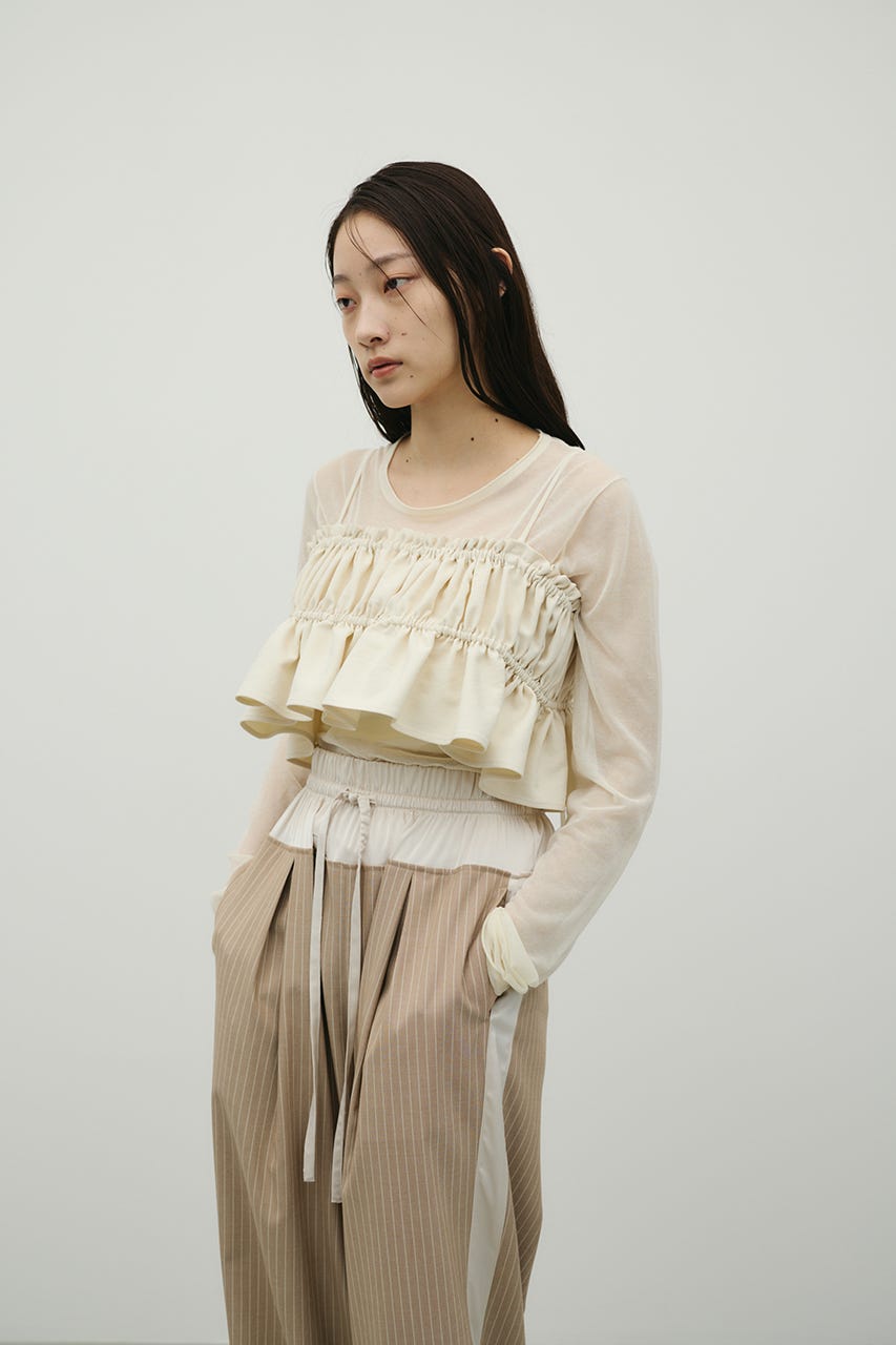 ハイラインフリルビスチェ IVOY FREE