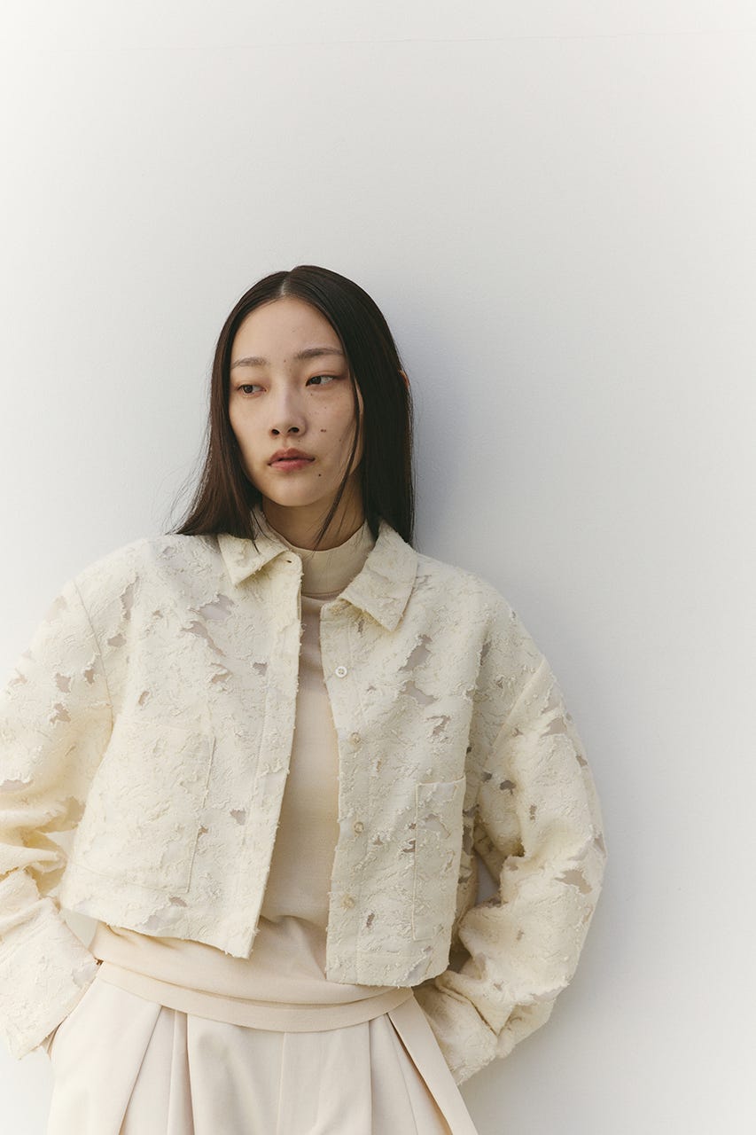 ジャガードショートジャケット IVOY FREE