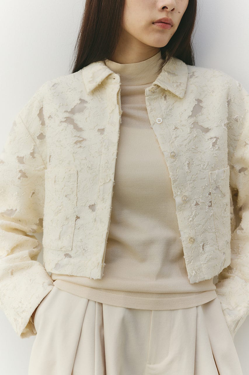 ジャガードショートジャケット IVOY FREE