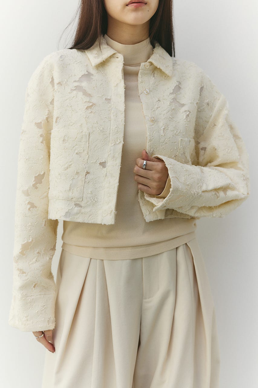 ジャガードショートジャケット IVOY FREE