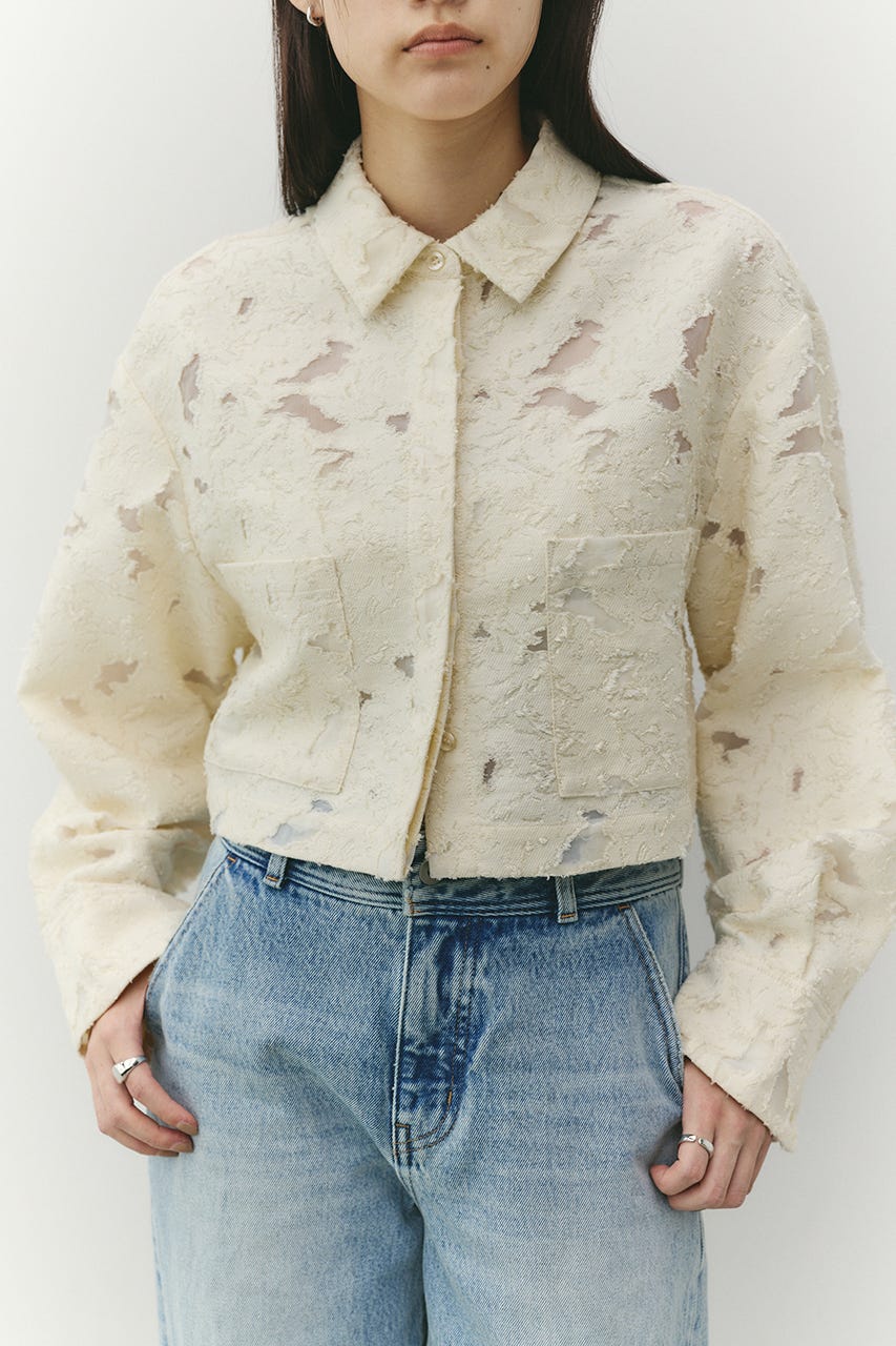 ジャガードショートジャケット IVOY FREE