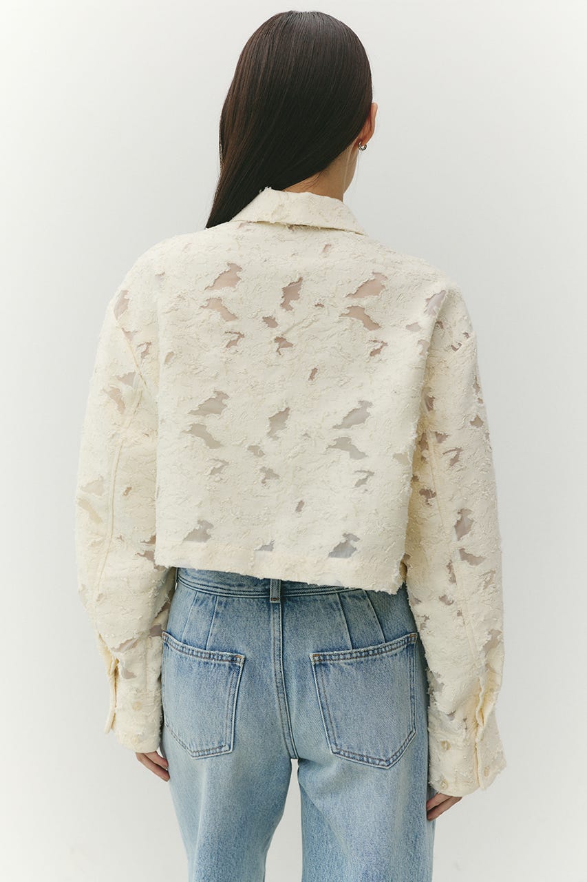 ジャガードショートジャケット IVOY FREE