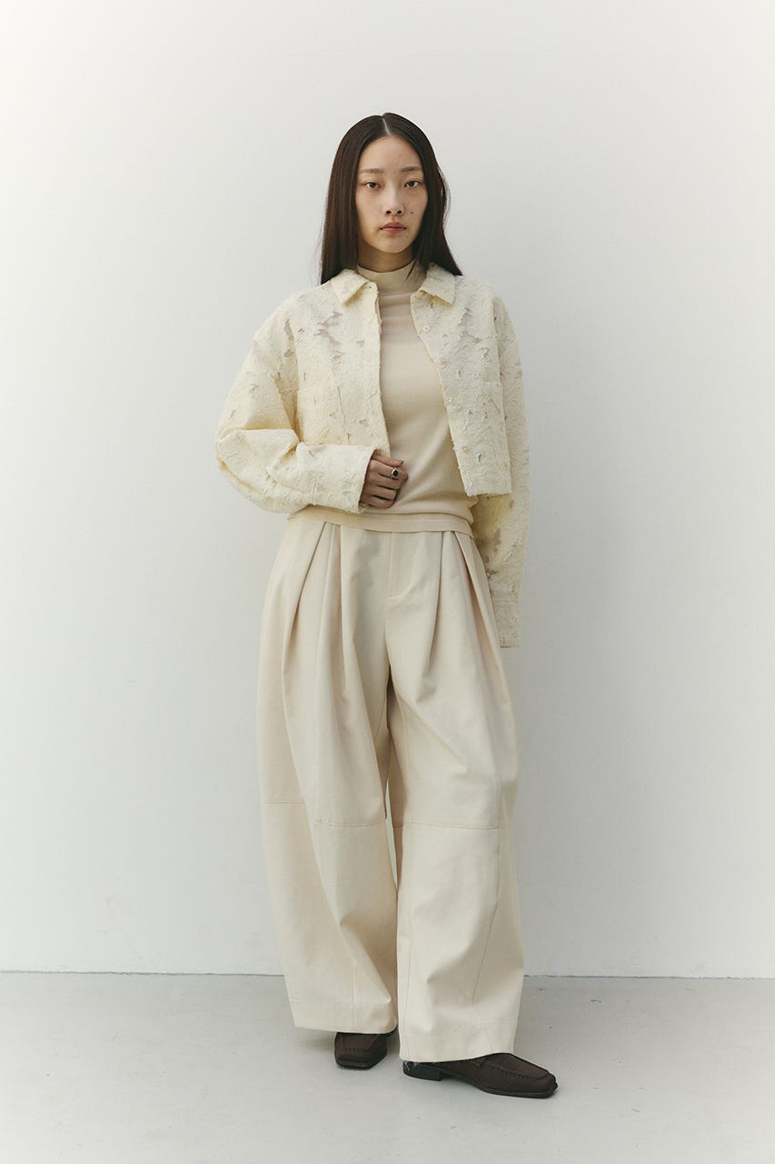 ジャガードショートジャケット IVOY FREE