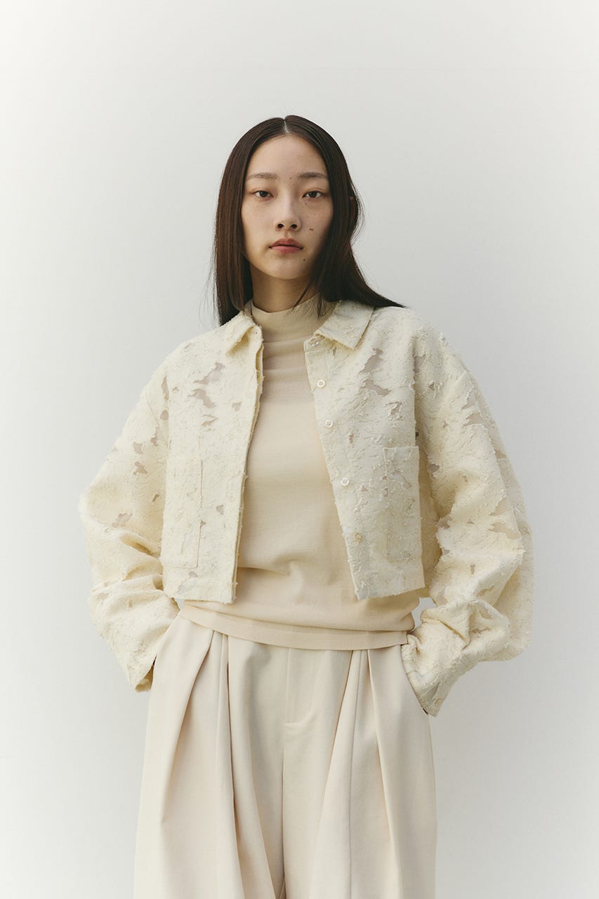 ジャガードショートジャケット IVOY FREE