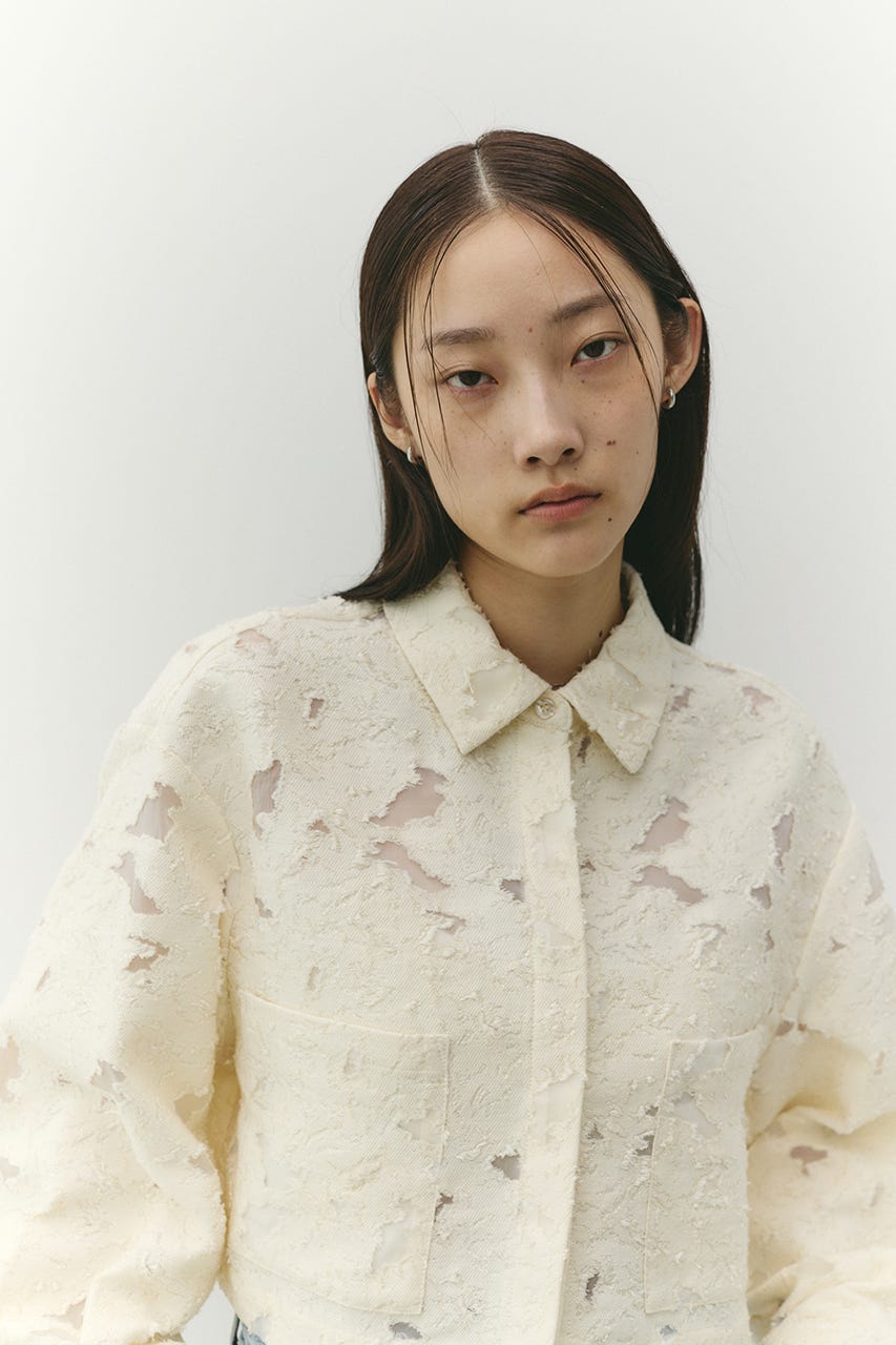 ジャガードショートジャケット IVOY FREE