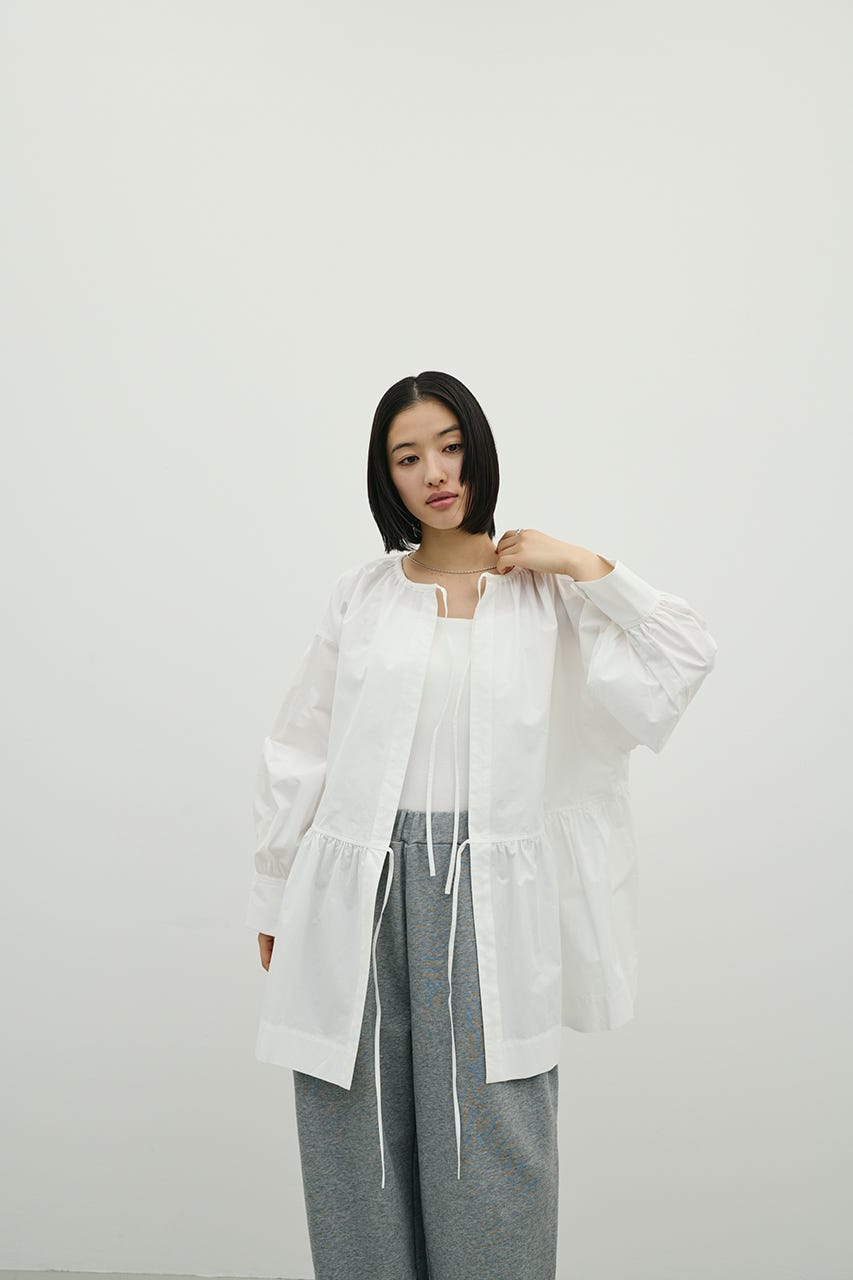 2WAYバックオープンシャツ WHT FREE