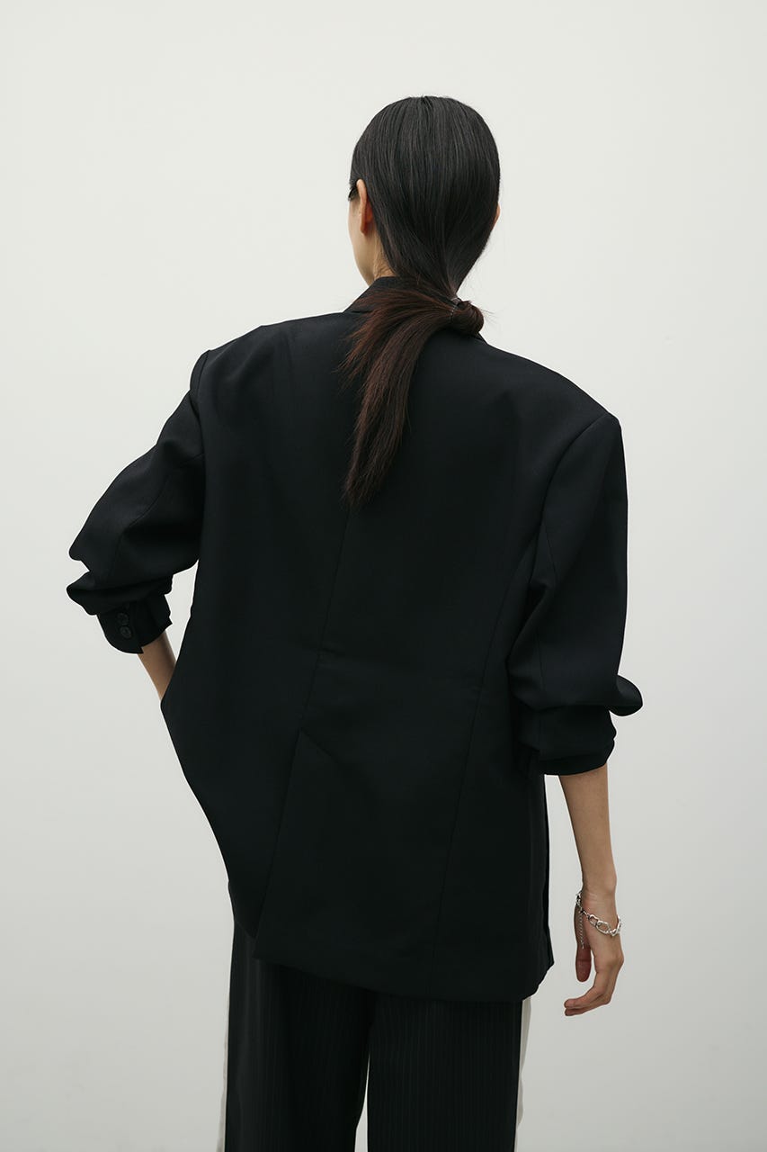 シームデザインテーラードジャケット BLK M