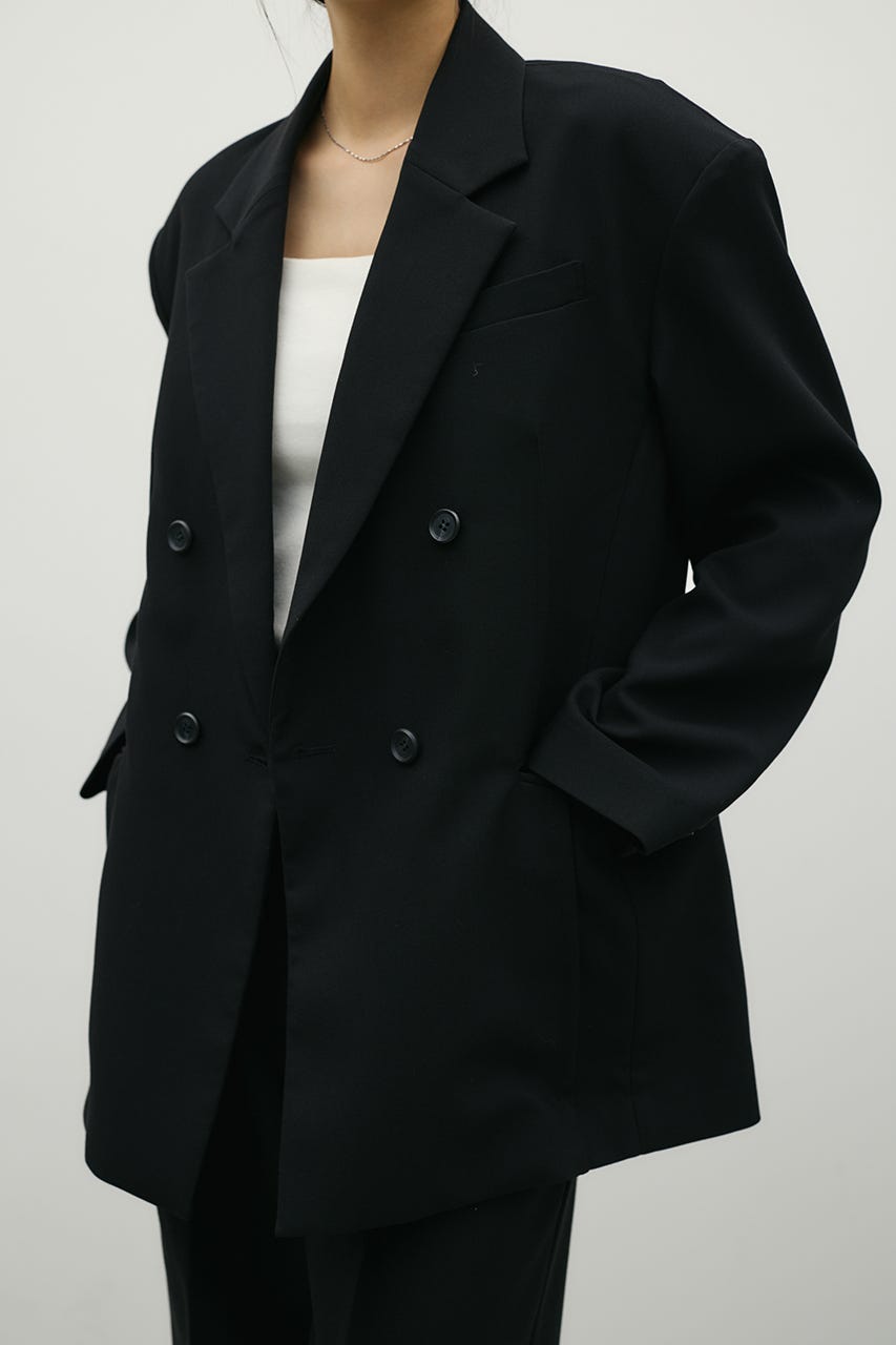 シームデザインテーラードジャケット BLK M