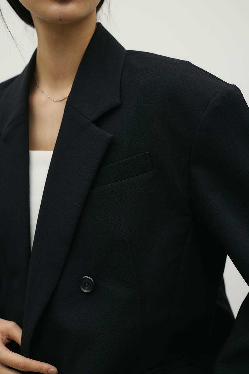 シームデザインテーラードジャケット BLK M
