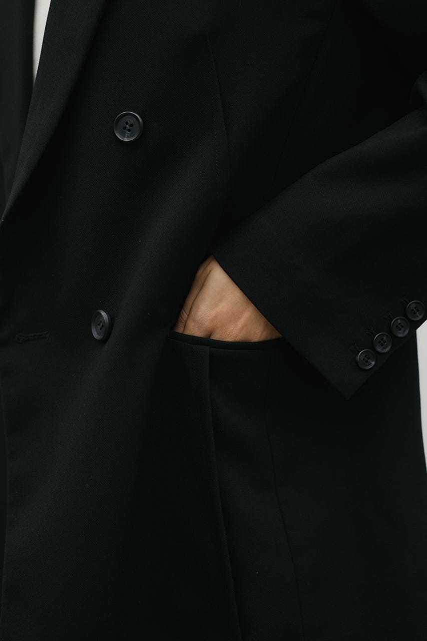 シームデザインテーラードジャケット BLK M