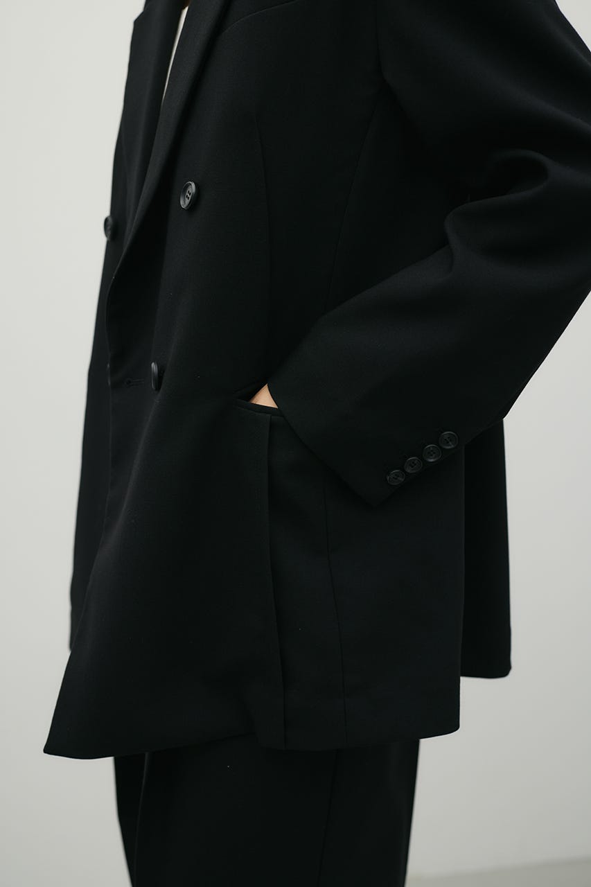 シームデザインテーラードジャケット BLK M