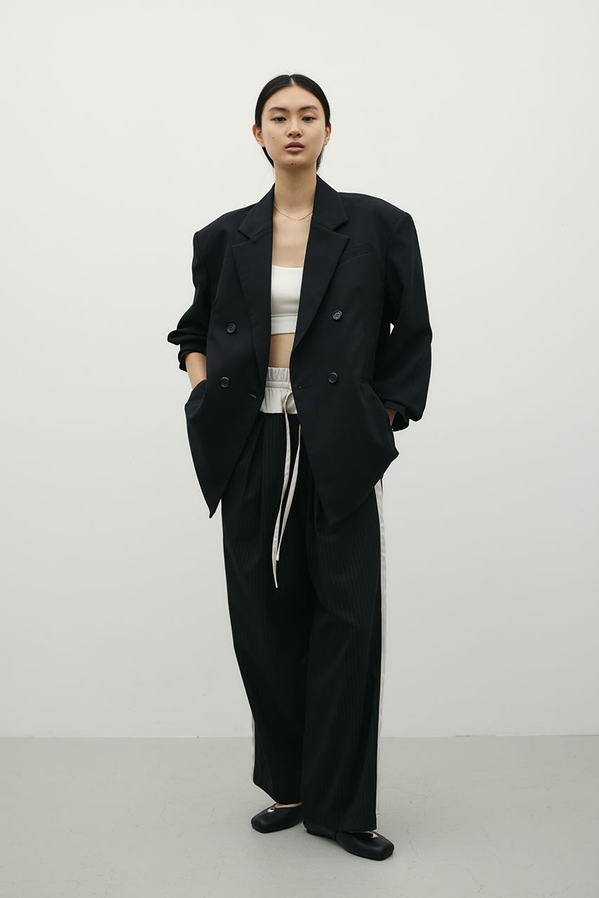 シームデザインテーラードジャケット BLK M