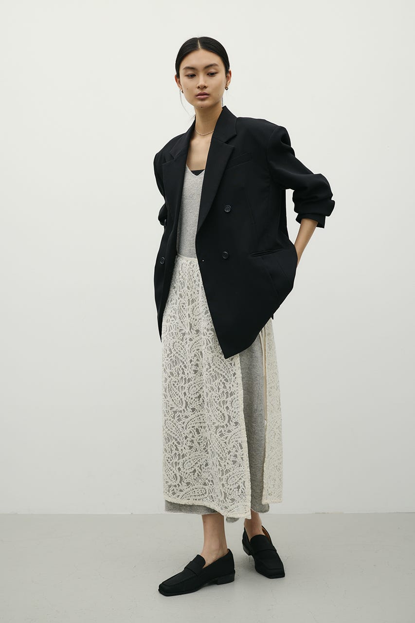 シームデザインテーラードジャケット BLK M