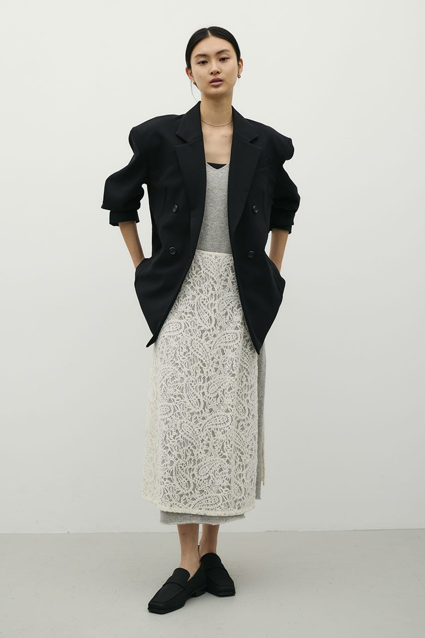 シームデザインテーラードジャケット BLK M