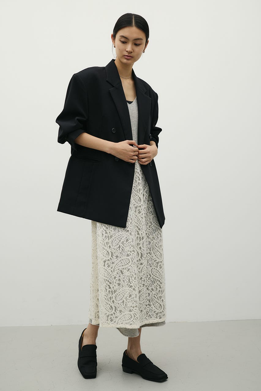 シームデザインテーラードジャケット BLK M