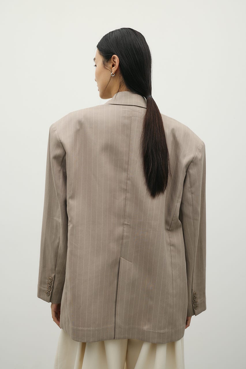 シームデザインテーラードジャケット 柄BEG S