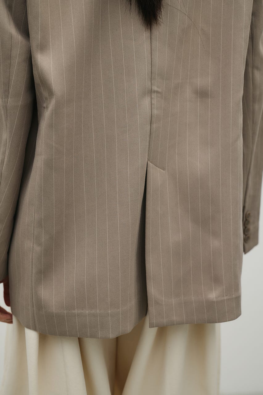 シームデザインテーラードジャケット 柄BEG S