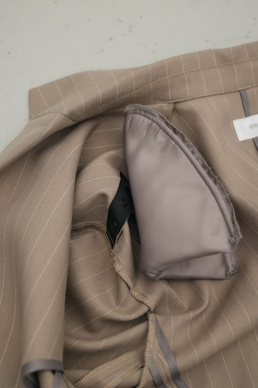 シームデザインテーラードジャケット 柄BEG S