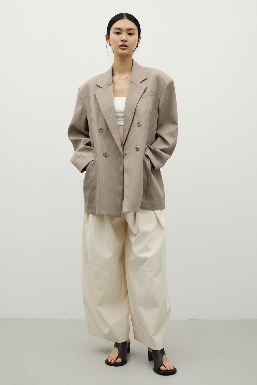 シームデザインテーラードジャケット 柄BEG S