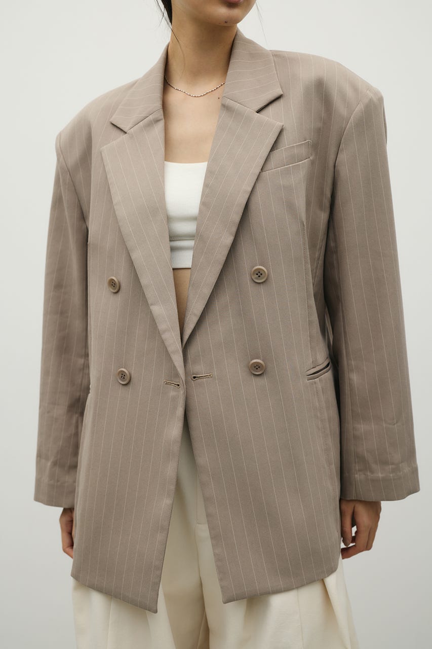 シームデザインテーラードジャケット 柄BEG S