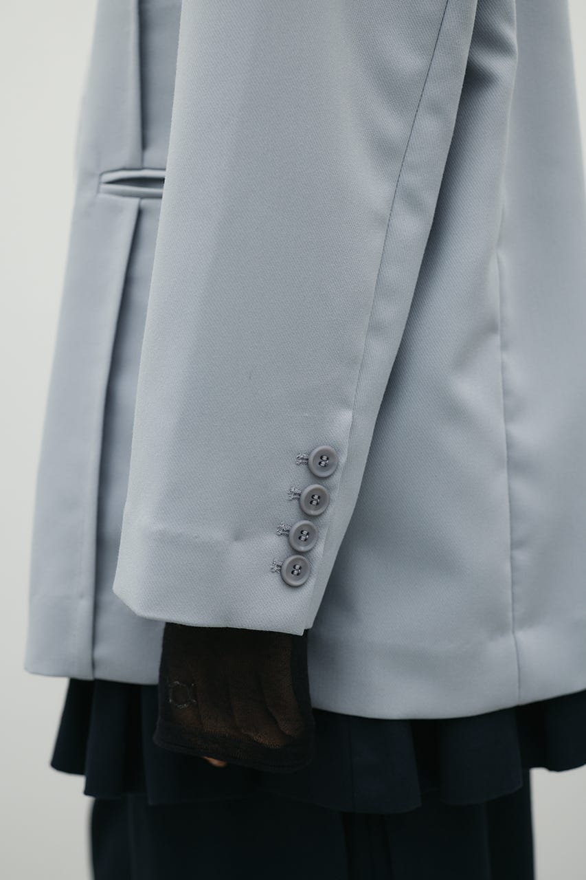 シームデザインテーラードジャケット SAX S