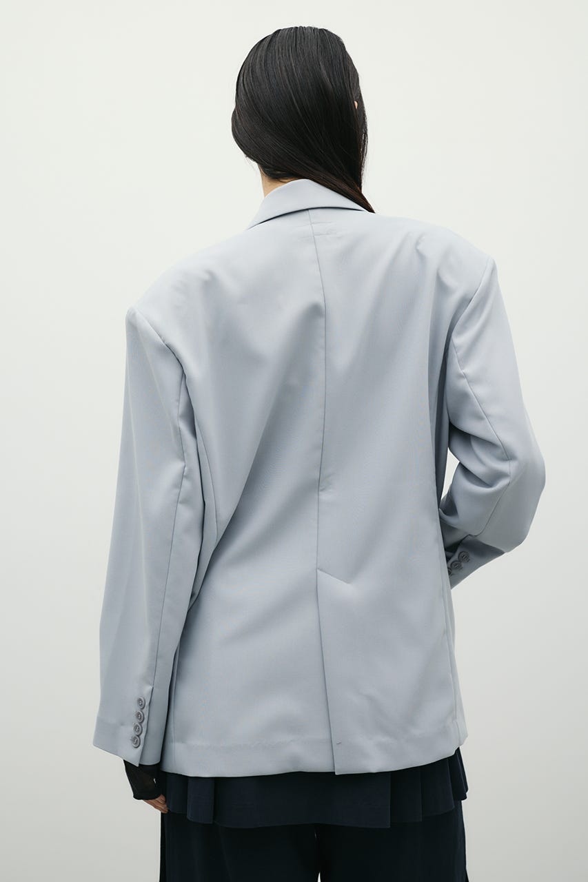 シームデザインテーラードジャケット SAX S