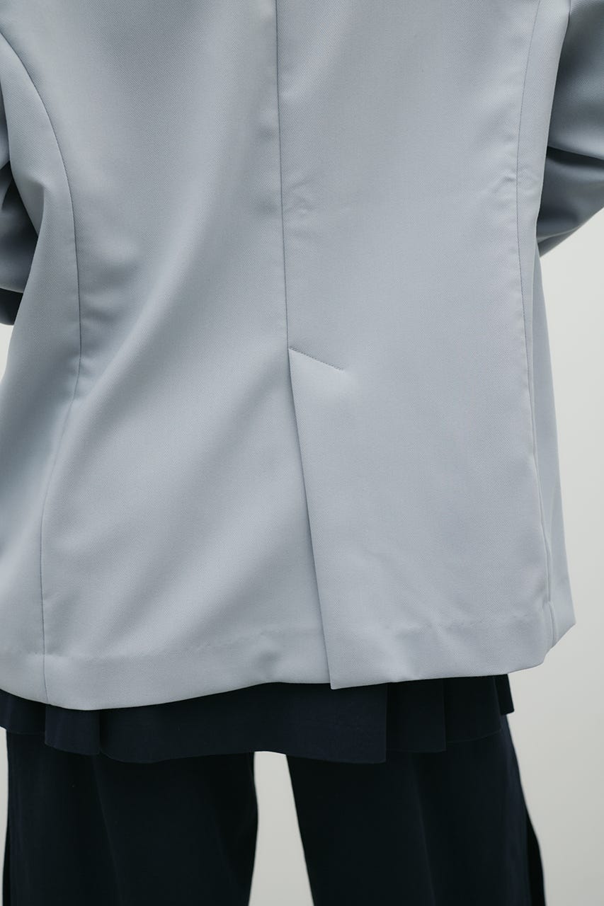 シームデザインテーラードジャケット SAX S