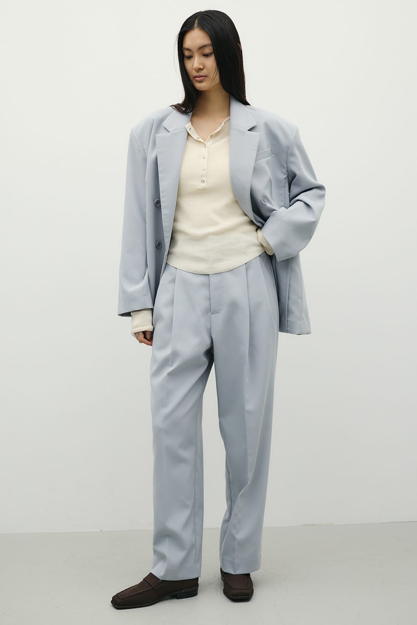 シームデザインテーラードジャケット SAX S