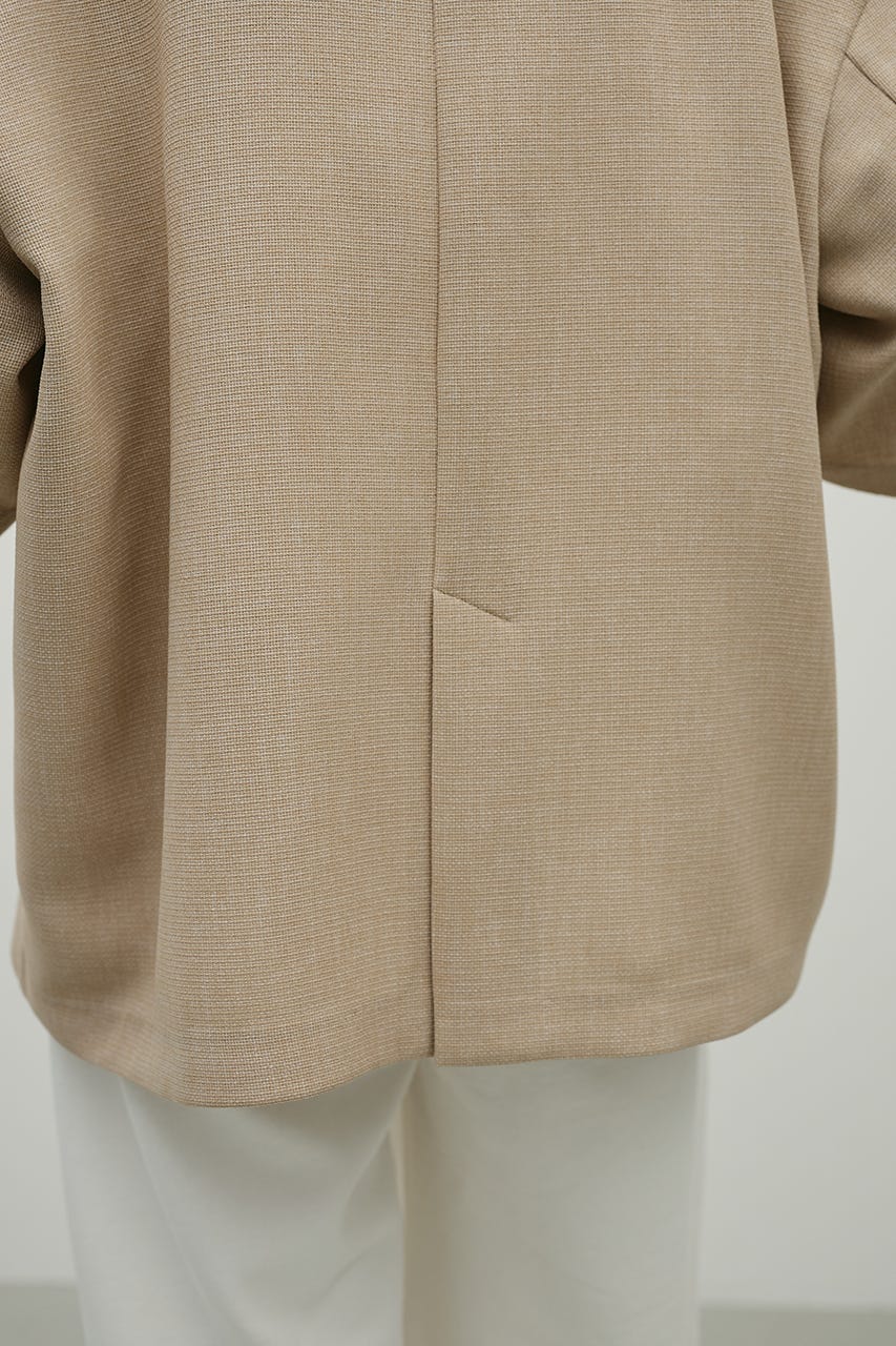 リネンライクテーラージャケット BEG FREE