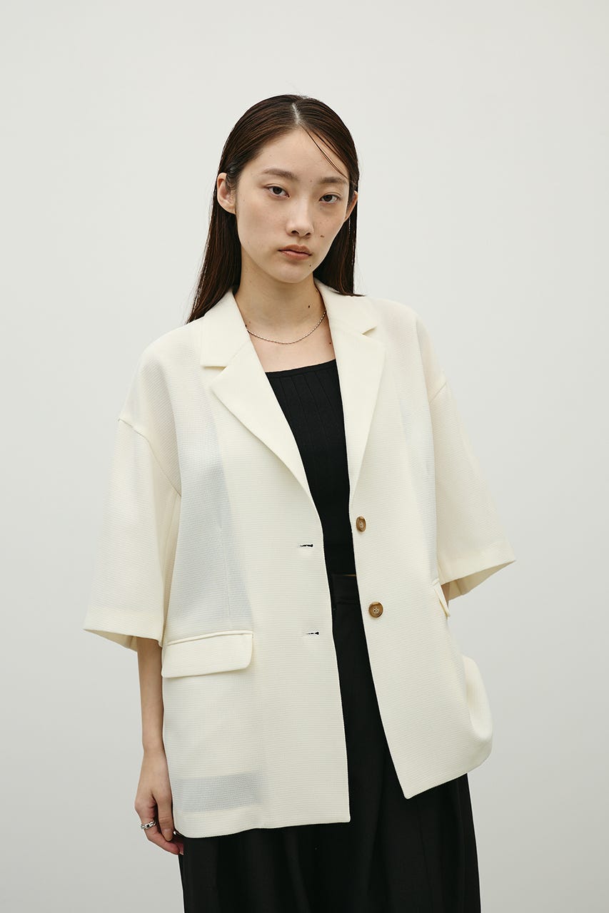 リネンライクテーラージャケット IVOY FREE