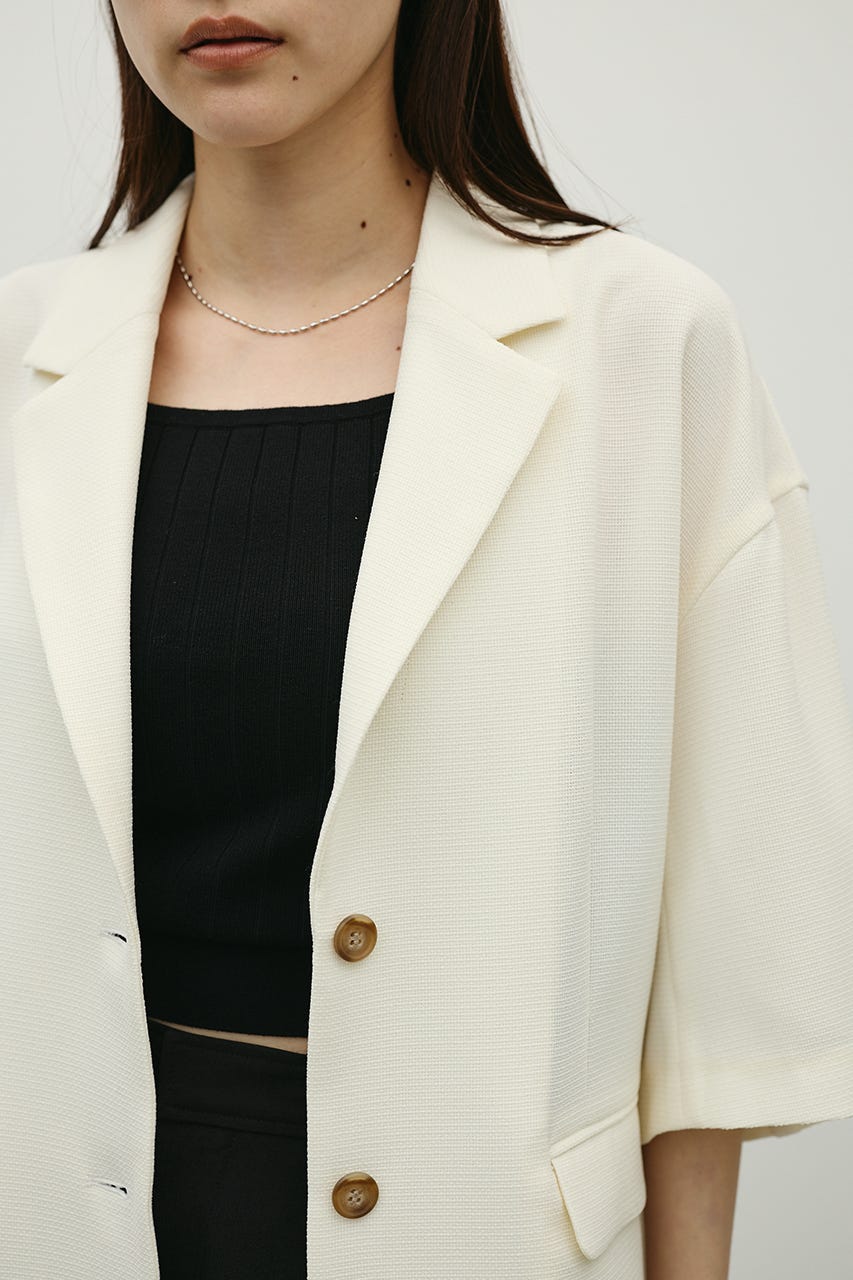 リネンライクテーラージャケット IVOY FREE