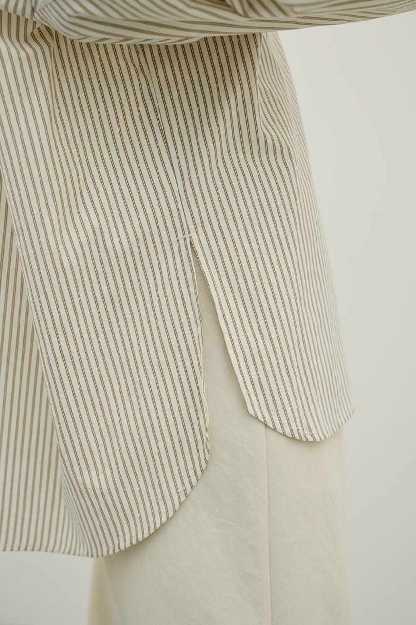 パネルオーバーシャツ 柄BEG FREE