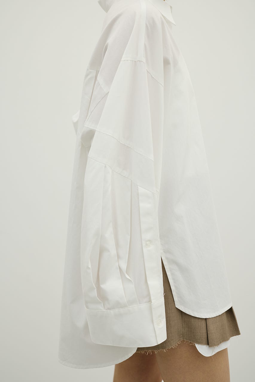 パネルオーバーシャツ WHT FREE