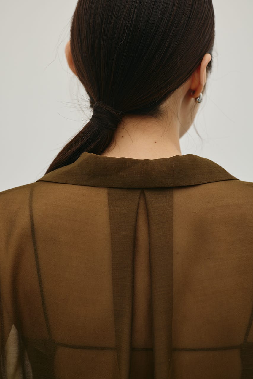 シアーオーバーシャツ BRN FREE