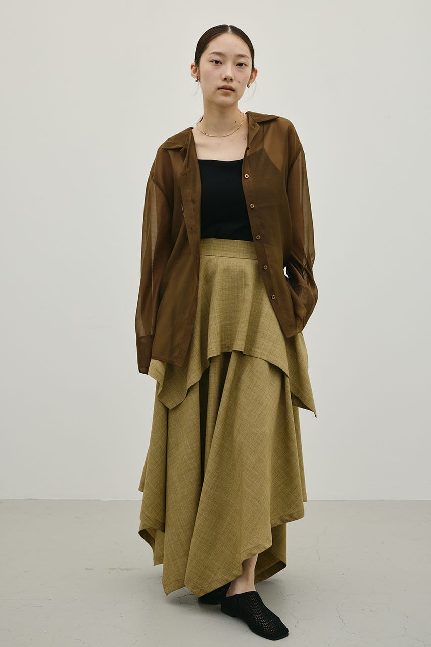 シアーオーバーシャツ BRN FREE